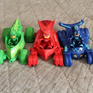 PJ Masks Set of 3 Characters Cat Boy Owlette Gecko